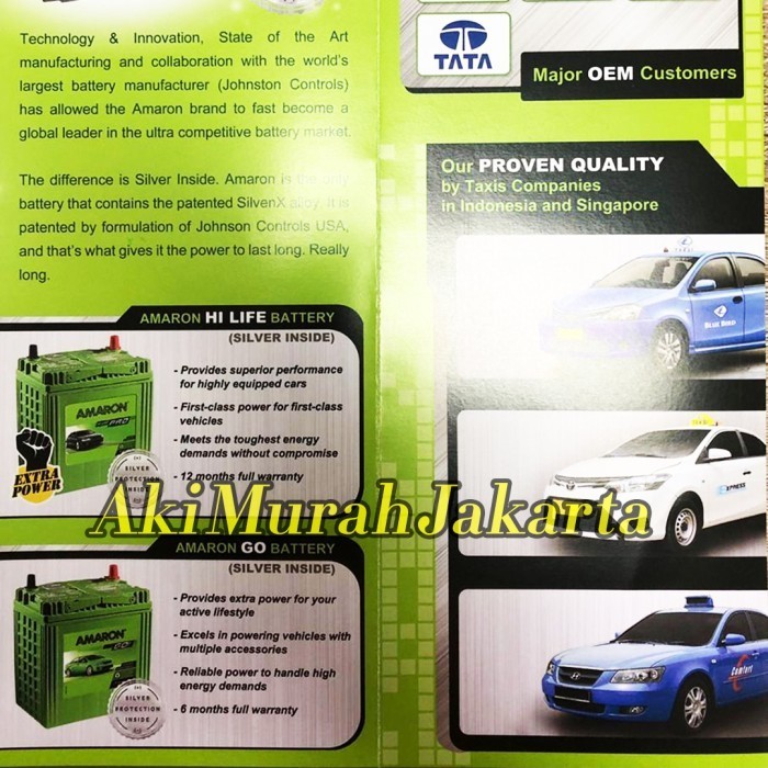 Jual Aki Mobil Alphard Vellfire S95 / 105D26L Amaron Hi-Life Duro 12V