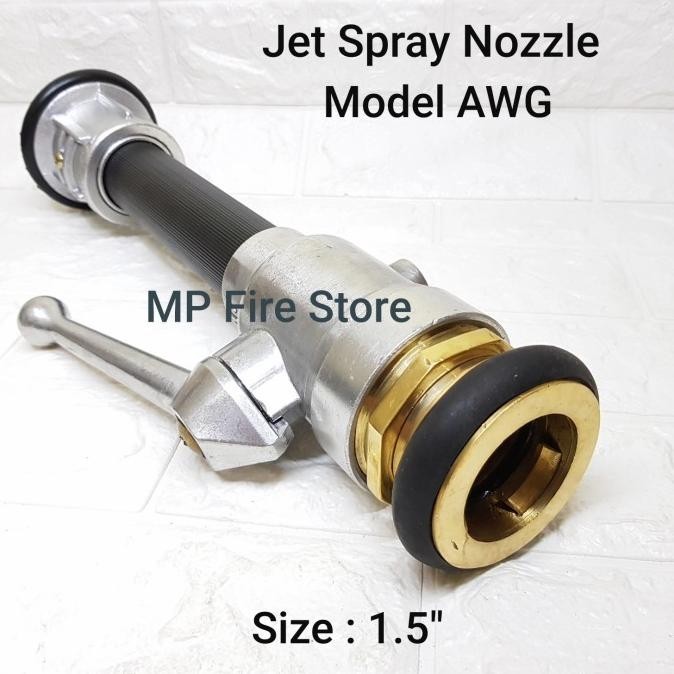 Jual Fire Hose Spray Jet Nozzle Pemadam 1.5 Inch Machino Awg Variable