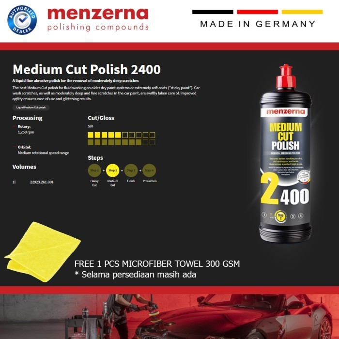 Detailmate Set Per La Cura Dell'auto: Menzerna Polish Heavy Cut Medium
