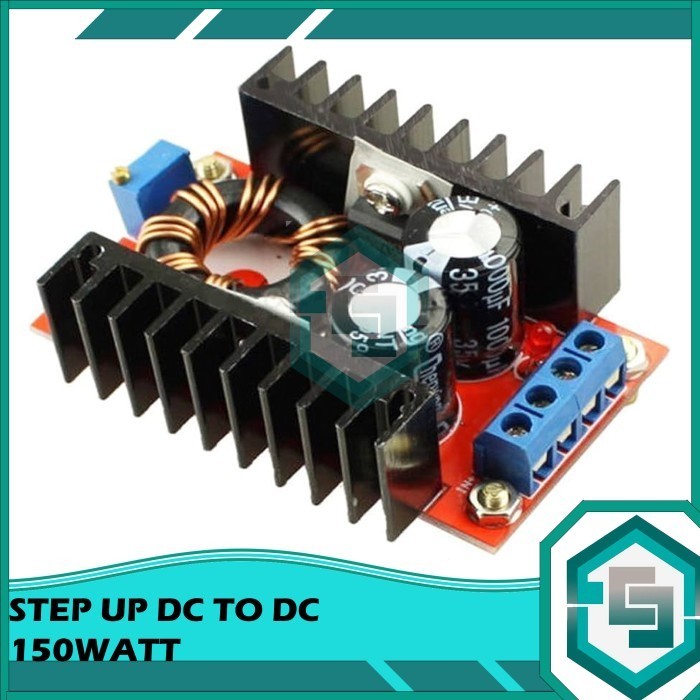 Jual STEP UP DC 150W BOOST CONVERTER 6A 10-32V TO 12-35V MODULE ...