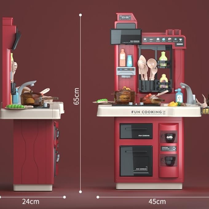 Jual New Mainan Anak Masak Fun Cooking Kitchen Set Tinggi 65 Cm Limited ...