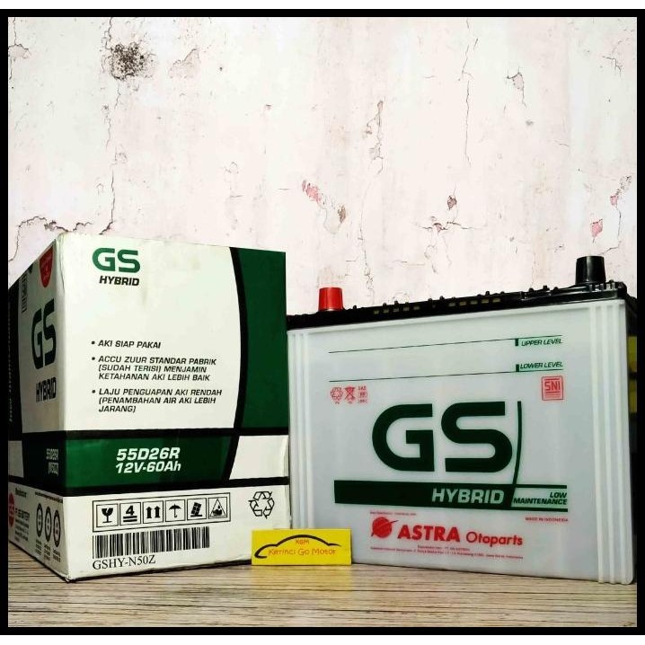 Jual DISKON AKI GS ASTRA HYBRID N50Z ACCU AKI GS HYBRID PEUGEOT 504 505