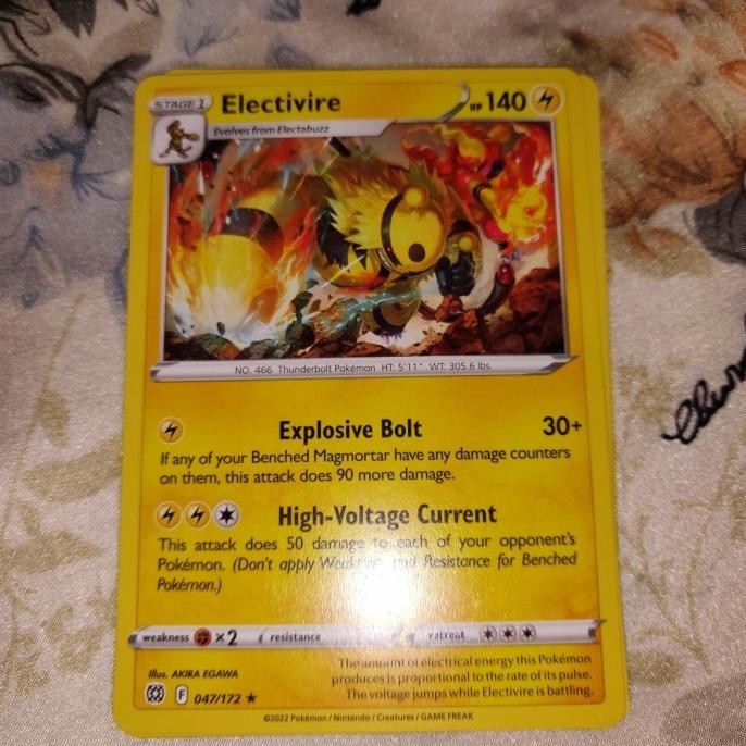 Jual Kartu Pokemon TCG EN SWSH Brilliant Stars Electivire R Shopee Indonesia