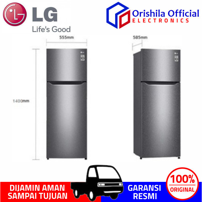 Jual Lg Gn B202Sqib Kulkas 2 Pintu Smart Inverter Lemari Es Shopee