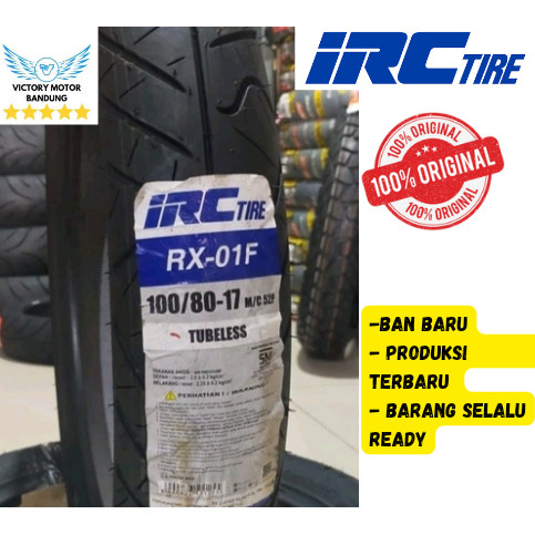 Jual Original Ban Luar IRC Tubeless 100/80-17 RX-01 Mx New Gtr 150 Cb ...