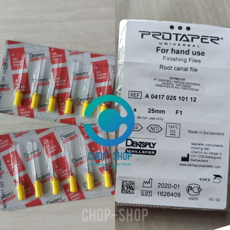 Jual ORIGINAL DENTSPLY Protaper Universal Hand Use F1 F2 F3 F4 F5 SX S1 ...