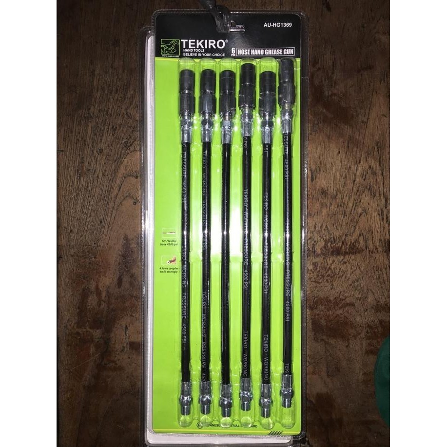 Jual Tekiro Hose Hand Grease Gun Selang Pompa Gemuk Set 6 Pcs AuHg1369