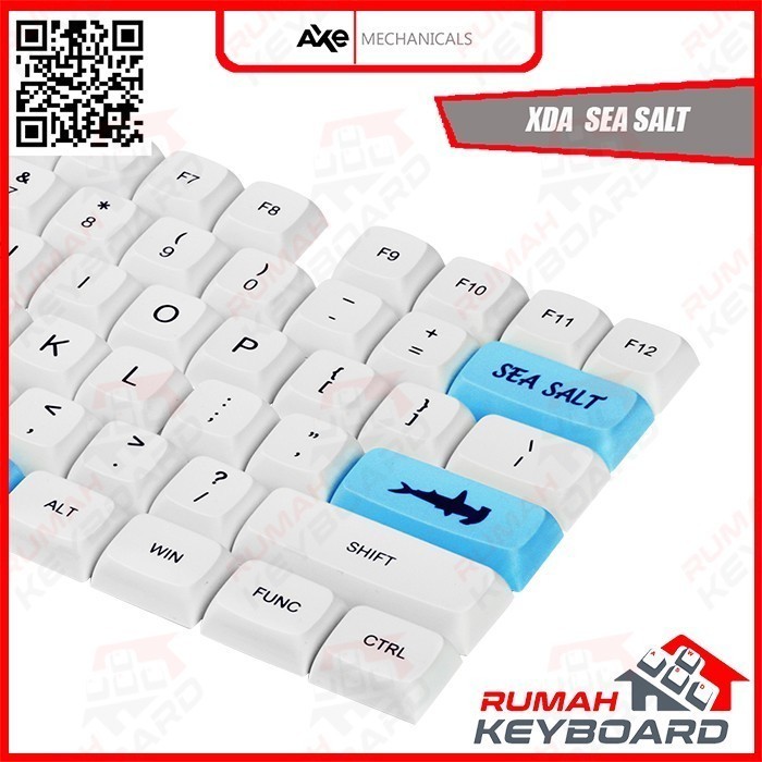 Jual Keycap Keycaps Xda Sea Salt Pbt Dye Sub White Blue