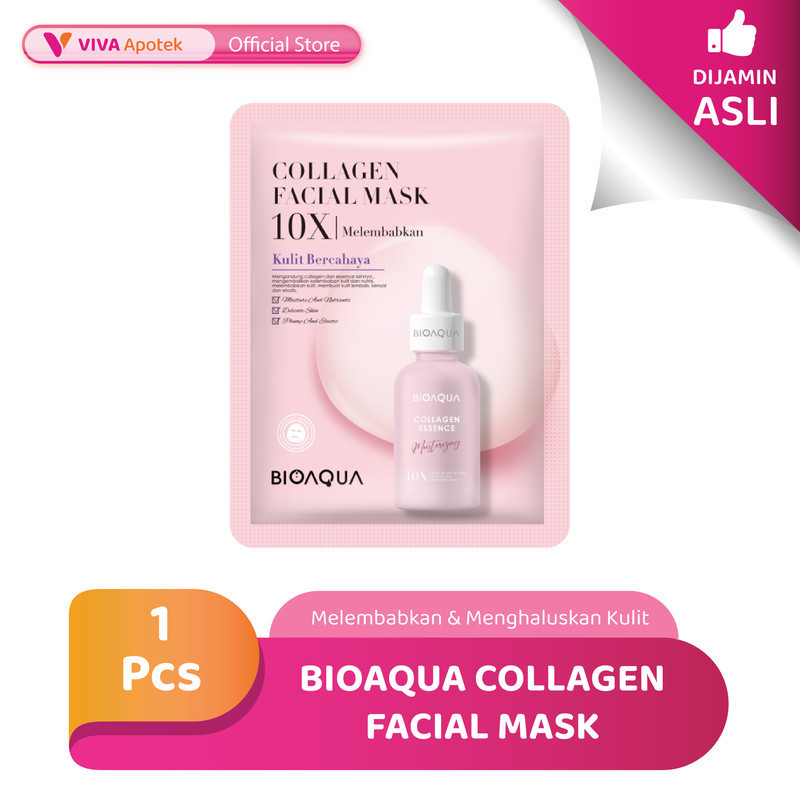 Jual Bioaqua Collagen Facial Mask untuk Melembabkan & Mencerahkan Kulit ...
