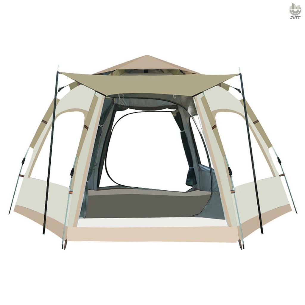 Tenda Campeggio 3 Posti NATIONAL GEOGRAPHIC AL0081 TENDA DA CAMPEGGIO 2 PERSONE IGLOO POP-UP VELOCE Tenda Da Campeggio Invernale - Foto 7