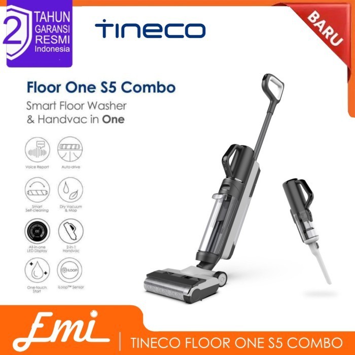 Jual Tineco Floor One S5 Combo Smart Wet Dry Cordless Stick Handheld ...