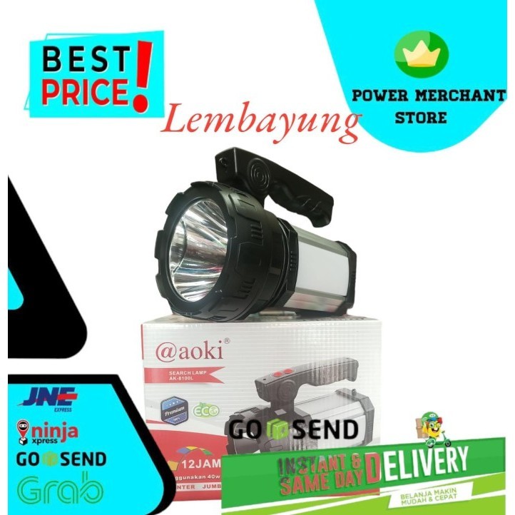 Jual AOKI AK-8100L Senter LED Super 40 Watt | Shopee Indonesia