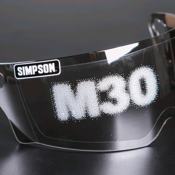 Jual VISOR SIMPSON M30 IRIDIUM SILVER CHROME KACA HELM SIMPSON M30 ...