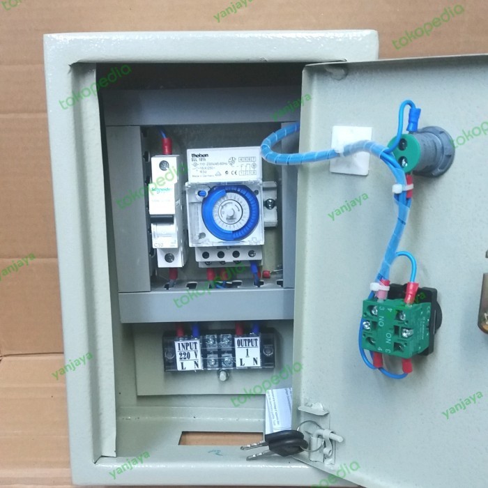 Jual timer lampu manual dan automatis/panel timer lampu/box timer lampu ...