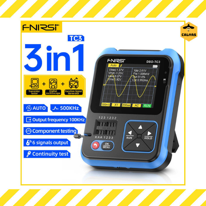 Jual Osiloskop FNIRSI Portable Transistor Tester & Digital Oscilloscope