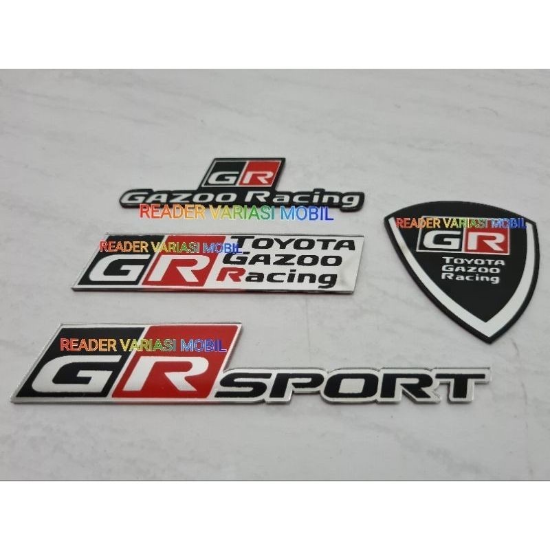 Jual Emblem Logo Tulisan GR TOYOTA GAZOO RACING GR SPORT GR GAZOO ...