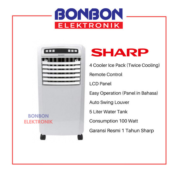 Jual Sharp Air Cooler Pj-A55Ty-B/W / Pja55Ty / Pja55Tyb / Pja55Tyw ...