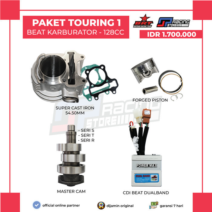 Jual Brt Paket Bore Up Touring Honda Beat Scoopy Karbu Menjadi Cc Shopee Indonesia