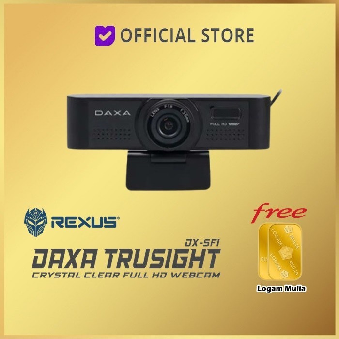 Jual Rexus Daxa Trusight Dx-Sf1 Pro Webcam Camera Full Hd 1080P ...