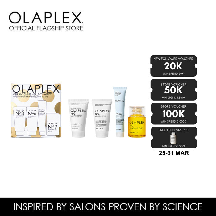 Jual OLAPLEX VIBRANT SHINE HEALTHY HAIR KIT (NO.3, NO.6, NO.7, NO.4C ...