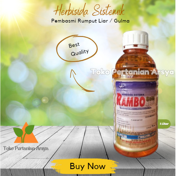 Jual Herbisida Rambo 1 Liter Pengendali Rumput Liar / Gulma Sekelas ...