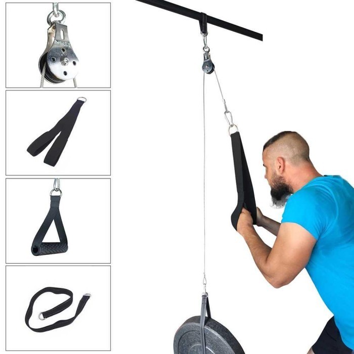 Jual Best Seller Pulley Cable Machine Arm Lat Pull Down Support Katrol ...