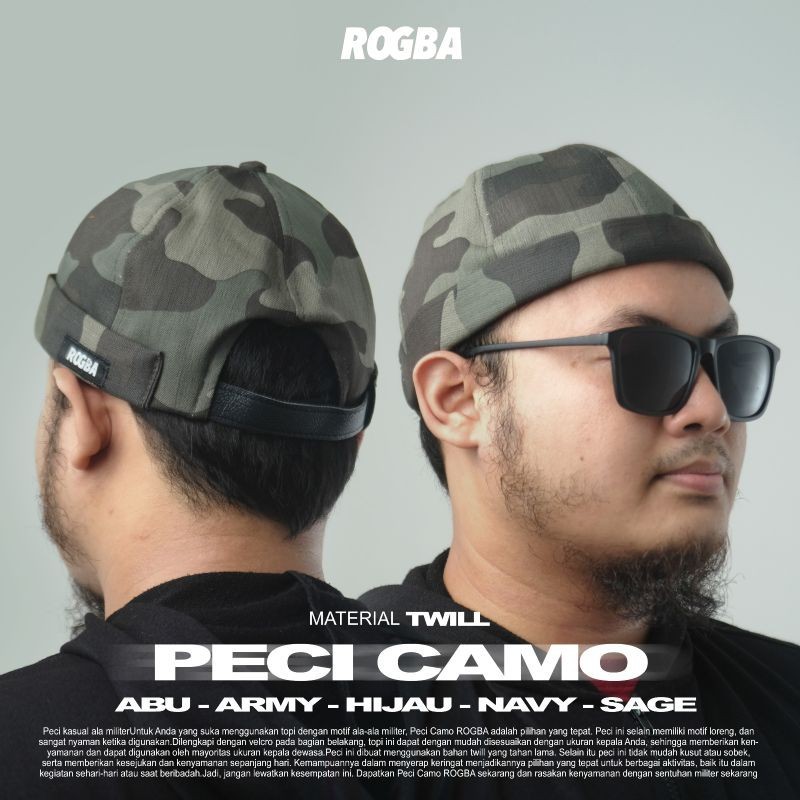 Jual PECI CAMO ROGBA - PECI MIKIHAT / PECI MILITER / PECI CAP MOTIF ...