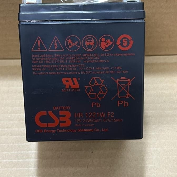 Jual Battery Original untuk Ups Apc, Baterai CSB CS3 HR1221W (CS3 12v ...