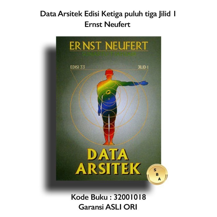 Jual Buku Data Arsitek Jilid 1 Edisi Ke 33 Ernst Neufert Erlangga ...