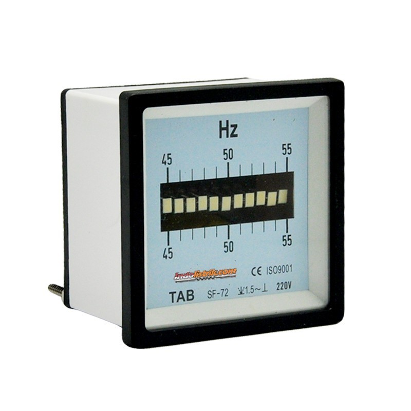 Jual Frekuensi / HZ meter 45-55 HZ Getar 72x72 Analog TAB | Shopee ...