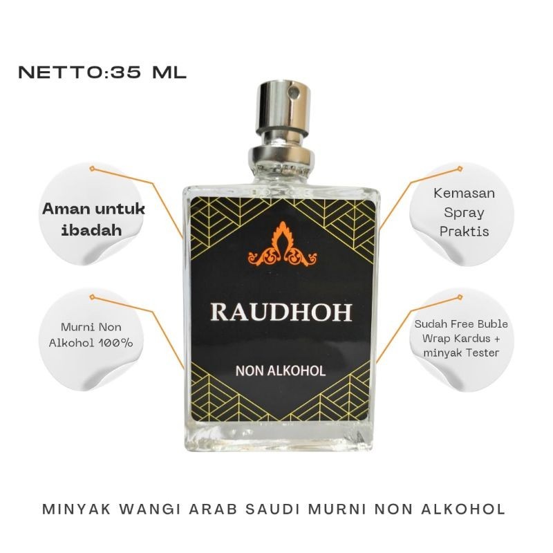 Jual Raudhoh Parfum Arab Saudi Bibit Murni Non Alkohol 35 ML Minyak ...