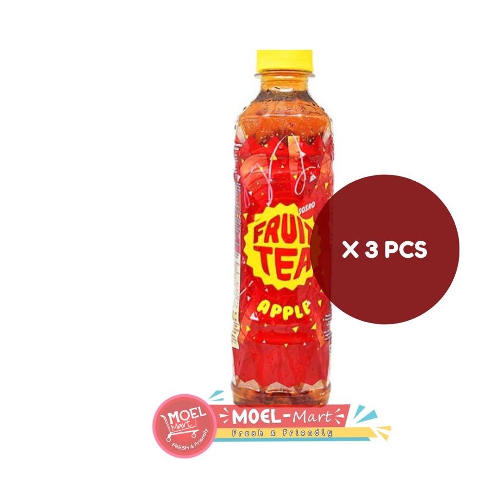 Jual SOSRO Fruit Tea Apel 3 Botol x 350 Ml | Shopee Indonesia