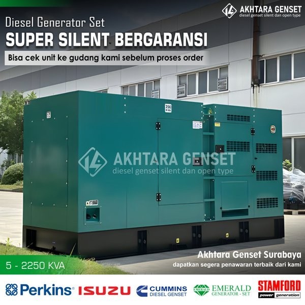 Jual Genset Silent 60 Kva 80 Kva 100 Kva Perkins Cummins Isuzu Emerald ...