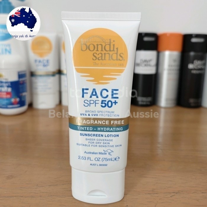 Jual Bondi Sands FACE SPF 50+ FRAGRANCE FREE TINTEDHYDRATING Sunscreen