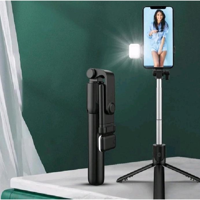 Jual Virall Selfie Stick Tongsis Bluetooth Tripod 3 In 1 R1 S Led