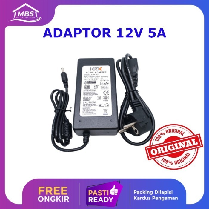Jual Adapter Adaptor 12V 5A Untuk Router CCTV DVR DLL 5 Amper | Shopee ...