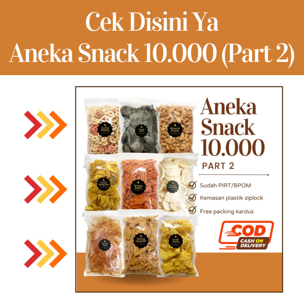 Jual [DELISH SNACKS] Aneka Snack Serba 10.000 Bebas Pilih / Cemilan ...