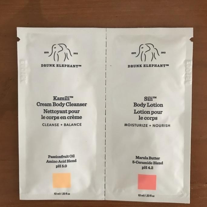 Jual Drunk Elephant Kamili Body Cleanser + Sili Body Lotion sample