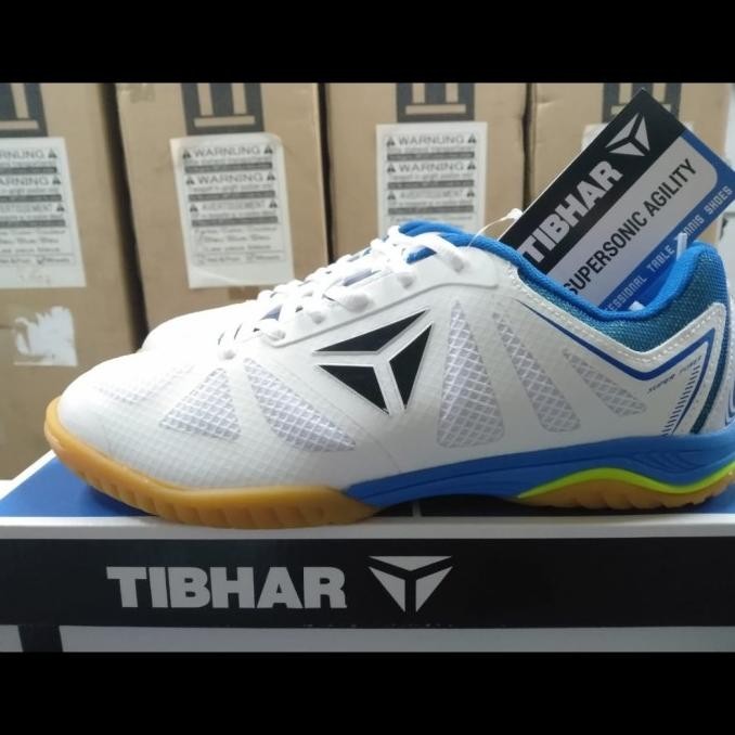 Tibhar Supersonic PRO Light Tischtennisschuh - Weiß Leicht