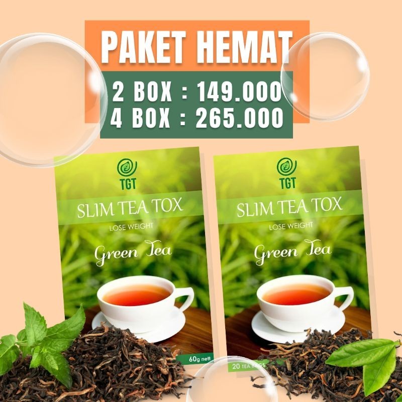Jual Teh Diet Pelangsing Badan Herbal Terampuh TGT Slimming Tea ...