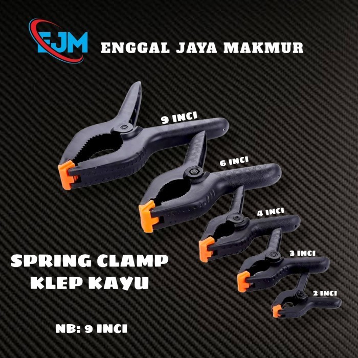 Jual Spring Clamp Plastik Untuk Alat Kayu Alat Kerja Pertukangan Klem Inci Shopee Indonesia