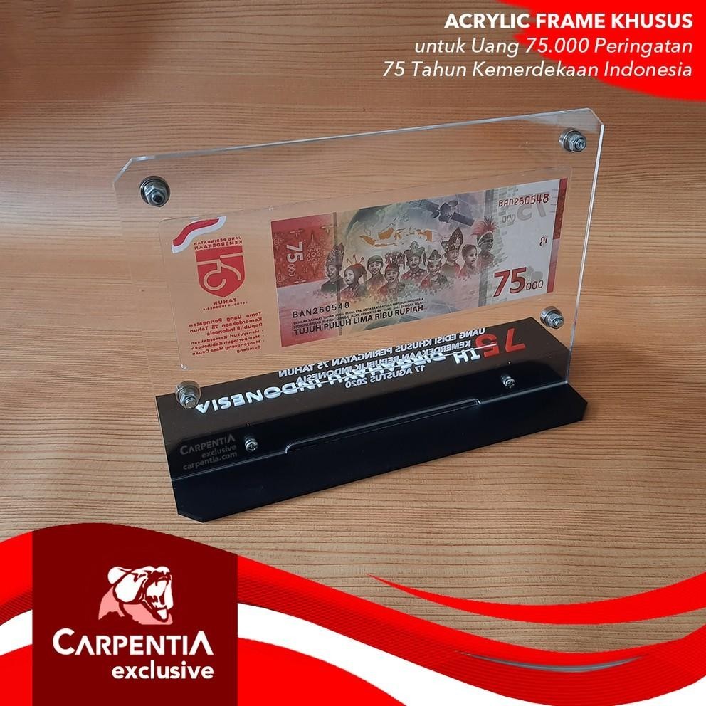Jual New Carpentia Frame Uang Kertas Acrylic / Akrilik - Desain Khusus ...