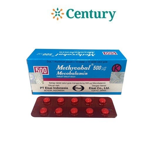 Jual METHYCOBAL 500MCG 1 STRIP 10 KAPSUL / MECOBALAMIN / SARAF | Shopee ...