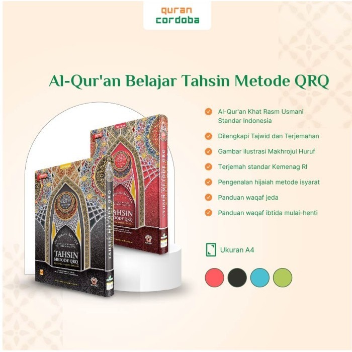 Jual Al Quran Belajar Tahsin Super Mudah Metode QRQ Quantum Reading A5 ...