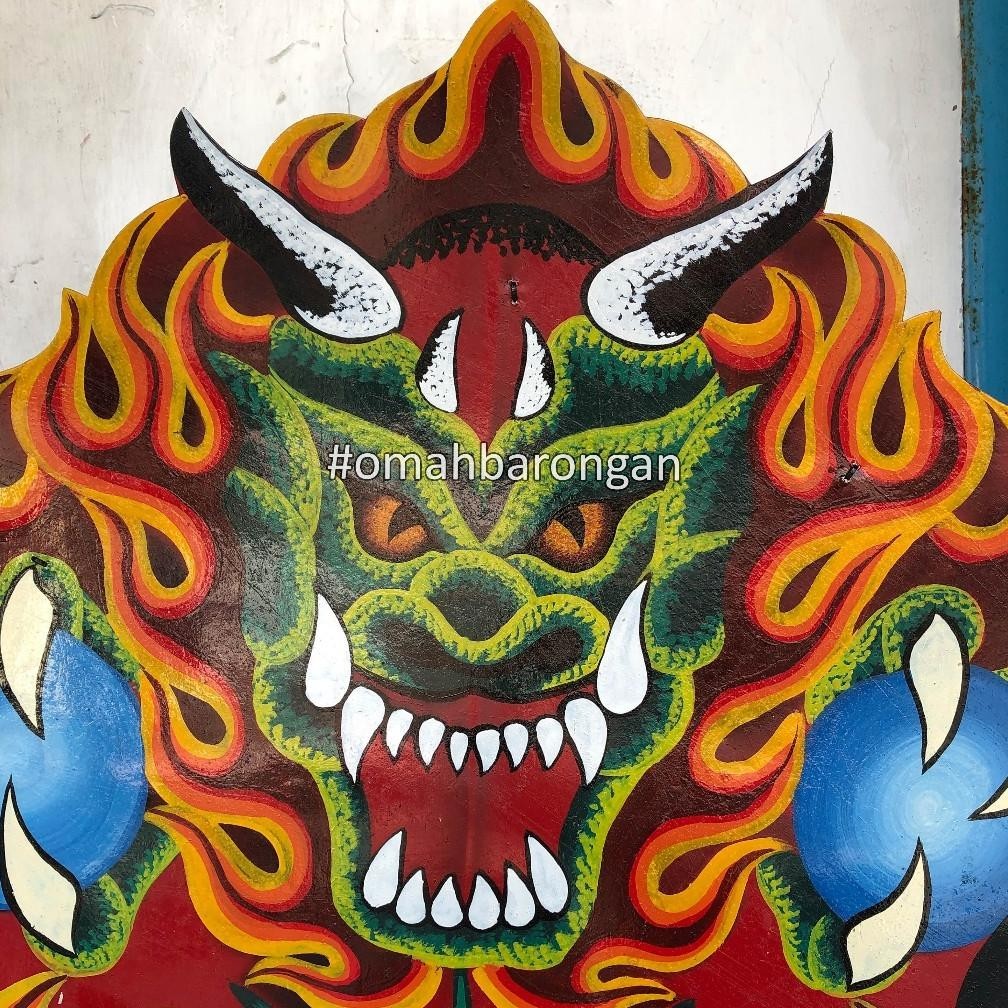 Jual Barongan Devil Ukuran 20 Full Kayu Sengon Caplokan Anak Untuk ...