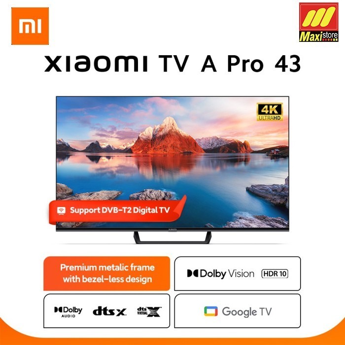 Jual $$] Xiaomi Smart TV A Pro 43 UHD L43M8 Pro 4K Ultra HD Dolby Audio ...