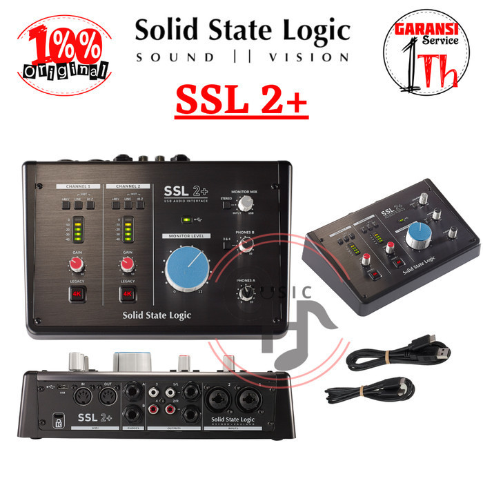 Jual solid stage logic ssl 2+ ssl2+ ssl2plus ssl 2 plus soundd | Shopee ...