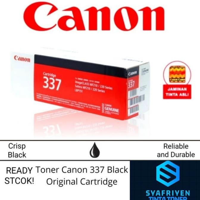 Jual Toner Canon 337 Black Original Kualitas Premium | Shopee Indonesia