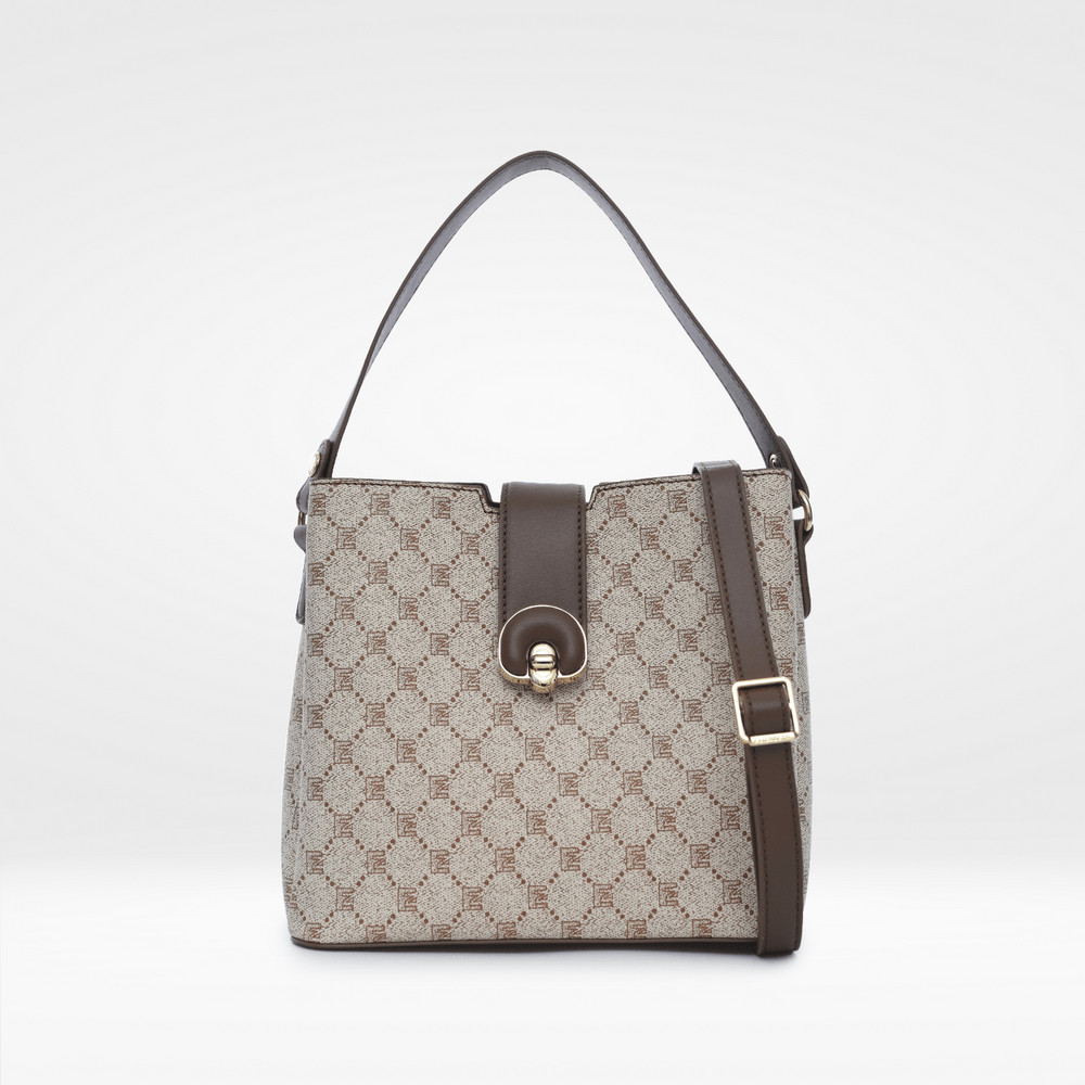 Elizabeth Shoulder Bag | Chocolate Croc