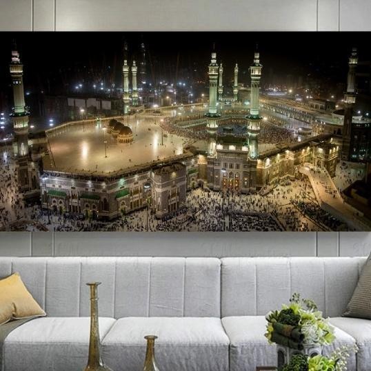 Jual Lukisan Masjid Al Haram Makkah Saudi Arabia Alunium Dibond Print ...